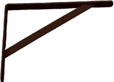 400mm 16-In. Black Heavy-Duty L-Bracket - 208 BLK 400