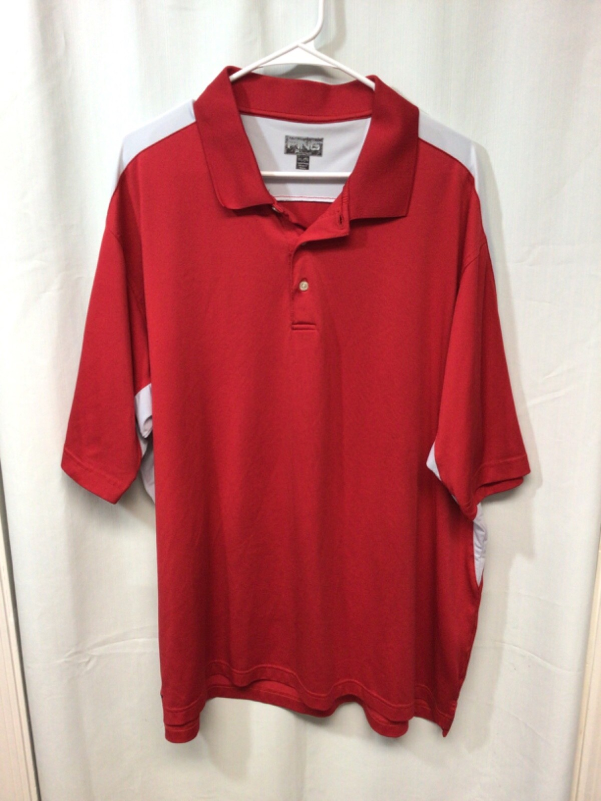 Ping Performance Red 2XL Polyester Golf/Polo Shir… - image 1