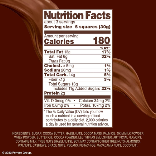 Premium Chocolate Bars, 8 Pack, Milk Chocolate Hazelnut, Luxury Chocolate, Indiv - 第 6/12 張圖片