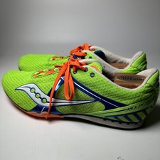 Saucony Velocity 5 Bright Green Spiked Track Shoes 20188-3 Mens Size 13