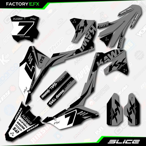 Kit de gráficos de rebanada gris para Kawasaki KXF450 KX450F 19-23 KX450F calcomanía adhesiva KX450F - Imagen 8 de 8