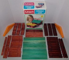 1978 Playskool 885 Original Lincoln Logs 112 Pieces 2 Gables 12 Wood Roof Slats