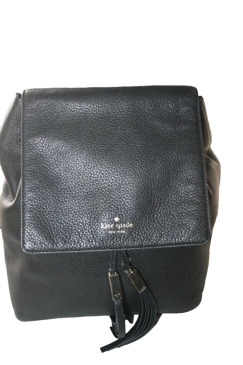 Kate Spade Leather Drawstring Backpack Bag Black Kate Spade New York Nylon Drawstring Backpack - Black  main image 2