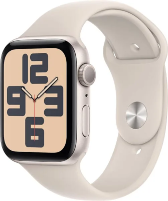Apple Watch SE 44mm Gold Aluminum Case Starlight Sport Band Apple Watch SE 44mm Gold Aluminum Case Starlight Sport Band