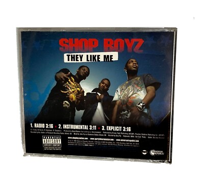 SHOP BOYZ ''They Like Me'' PROMO ONLY MAXI CD 3 Versions Clean xxx Instrumental NM