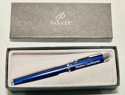 Vintage Parker Cobalt Blue Rollerball Refill Type Pen Original Box USA ...