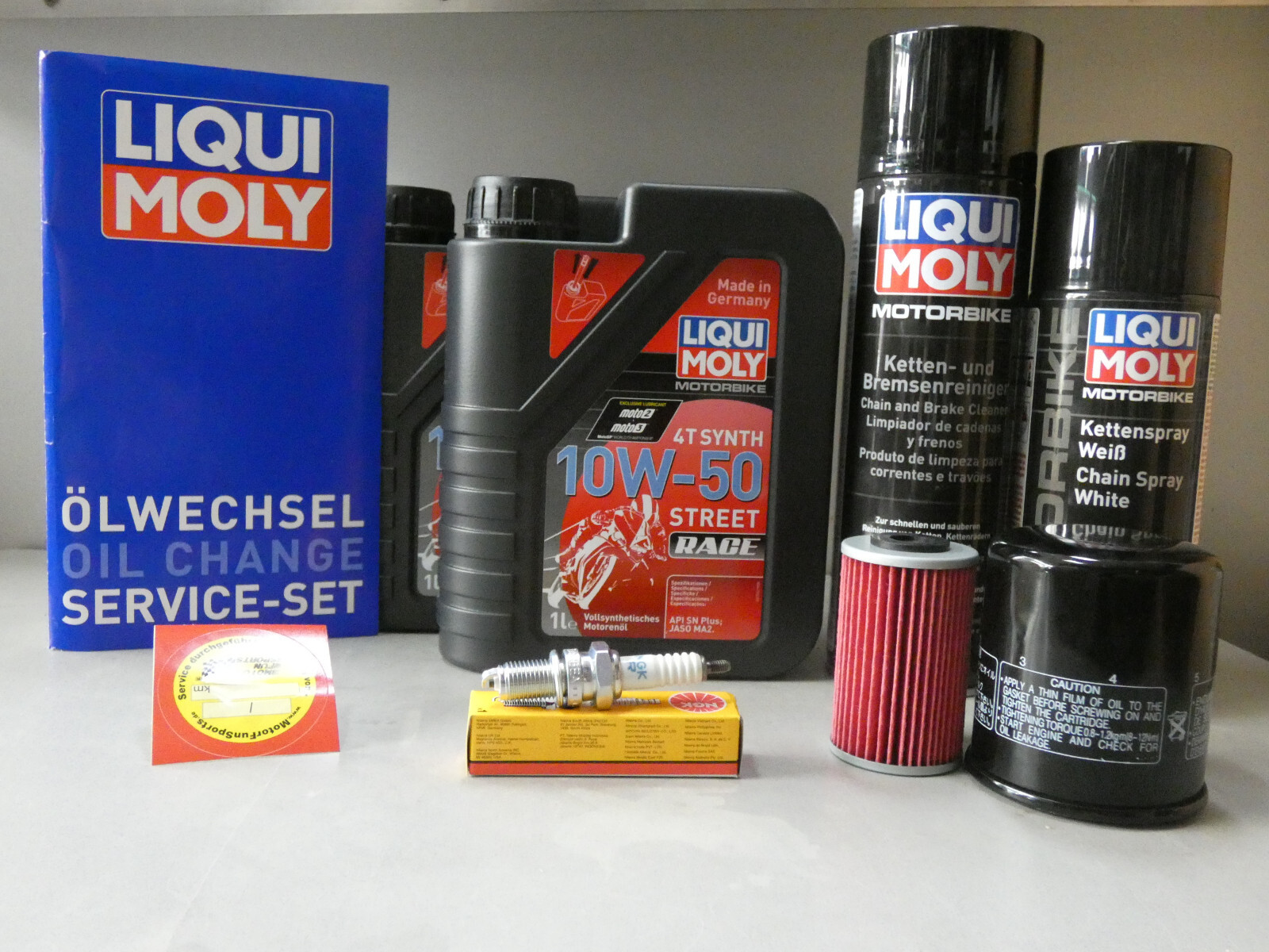 Maintenance Set KTM LC4 400 Inspection Spark Plug Oil Service