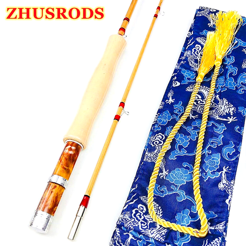 ZHUSRODS Vintage Bamboo Fly Rods 7'6" 5 wt / Handicraft Fly Fishing