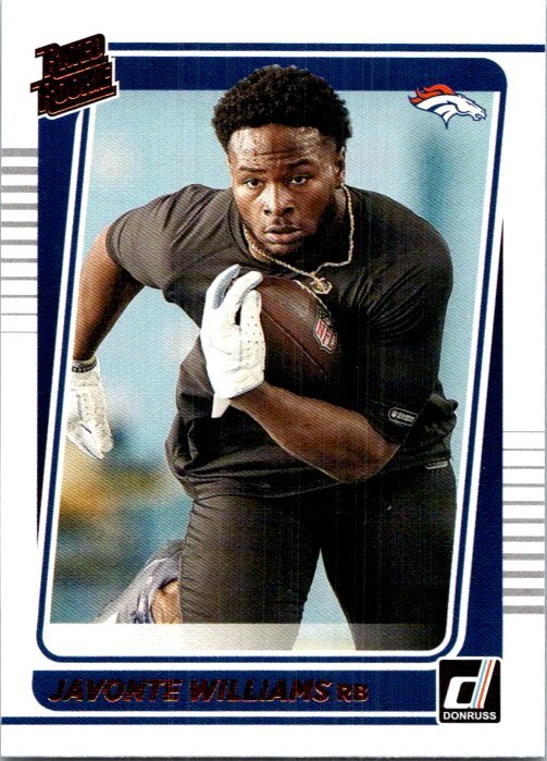2021 Donruss #275 Javonte Williams Rated Rookies Portrait