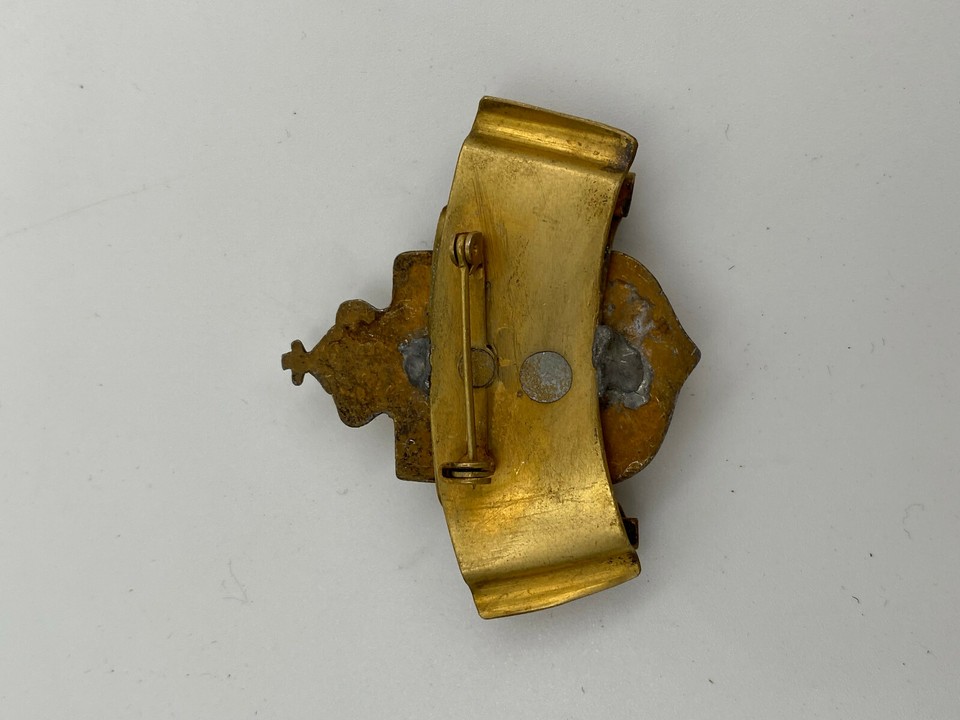 WW2 British War Relief Badge Brooch Lion DIEU ET MON DROIT from 20th