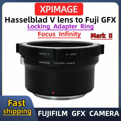 Hasselblad CF/V Lens to Fujifilm G-mount Locking Adapter for XPIMAGE HB-GFX II