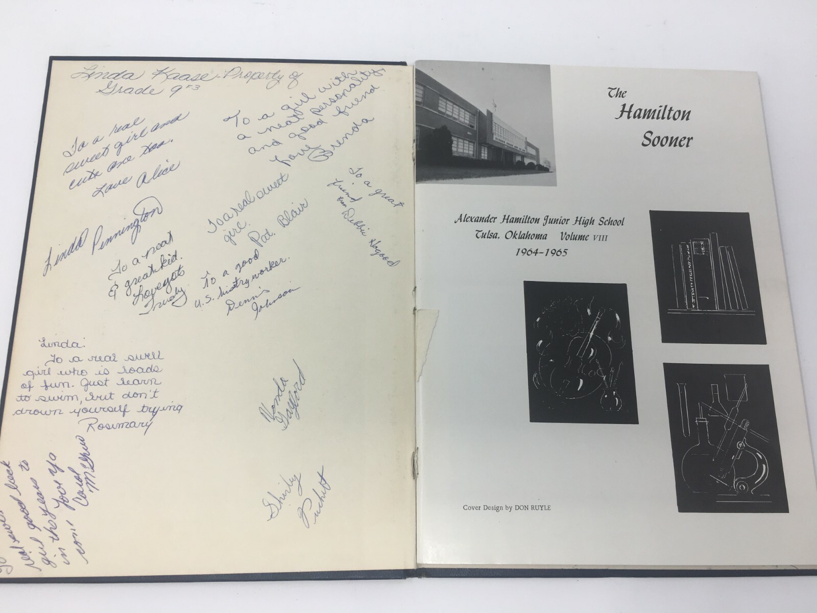 1965 Alexander Hamilton Junior High School Yearbook Tulsa, Oklahoma