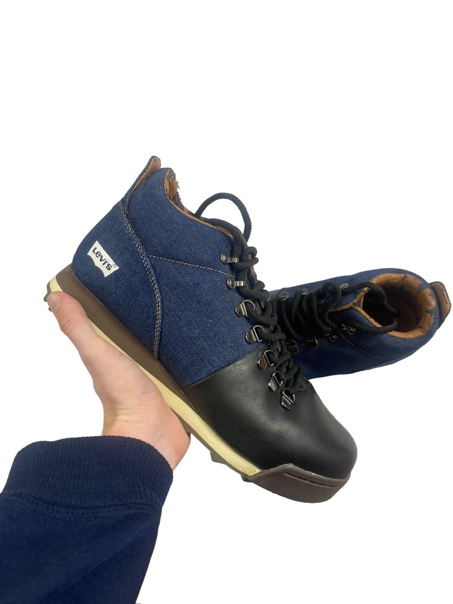 Levis Steel Toe Cap Boots Denim Blue Very Good condition US 10