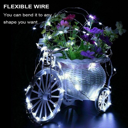 20 LED 6.6ft Battery Operated Copper Wire String Lamp Fairy Lights Wholesale Lot - Picture 11 of 15