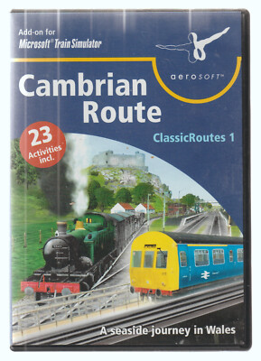Cambrian Route Classic Routes 1 ~ PC CD-ROM Microsift Train Simulator Add-On