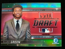 2022 Bowman Draft Night ELIJAH GREEN Rookie #BDN-5 REFRACTOR #91/99 Nationals RC
