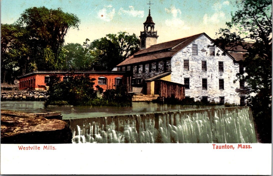 Vintage Massachusetts Postcard Taunton Westville Mills eBay
