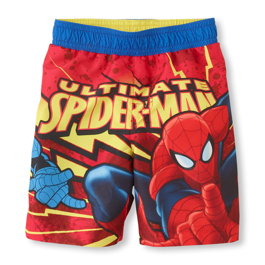 MARVEL SPIDERMAN BABY BOY SWIM TRUNKS SHORTS UPF +50 SWIMSUIT 18
