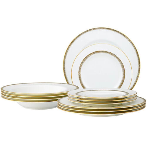 VINTAGE MCM NORITAKE Goldhill 6613 Service for 12 All 96 pieces