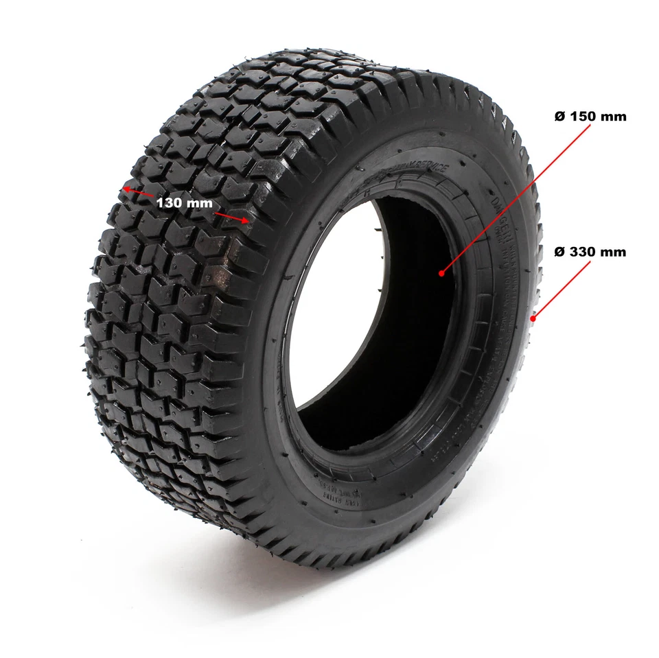2xReifenmantel 2xSchlauch 15x6.00-6 4pr Winkelventil Rasentraktor Aufsitzmäher - Bild 2 von 2