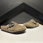Size 7 Women’s Birkenstock Green Suede Leather Clogs