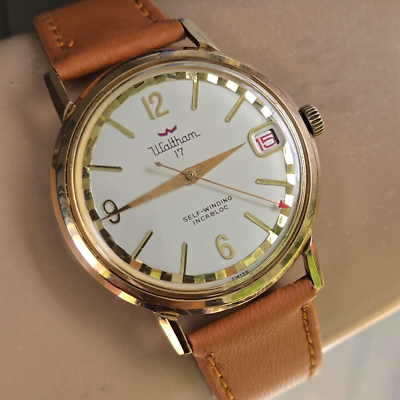 Vintage WALTHAM men's automatic watch FHF 65 peripheral rotor