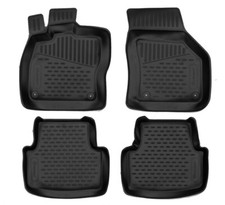 Gummifußmatten für Seat Leon 4 KL 2020- 3D Passform Hoher Rand Gummimatten