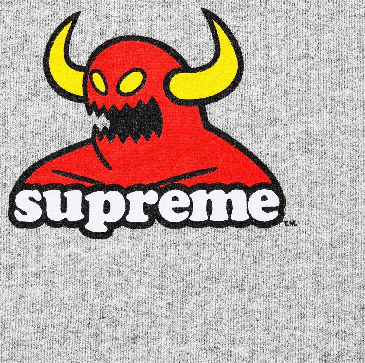 Supreme x Toy Machine Hooded Sweatshirt Grey SS24 XXL Supreme x Toy Machine Hooded Sweatshirt Grey SS24 XXL