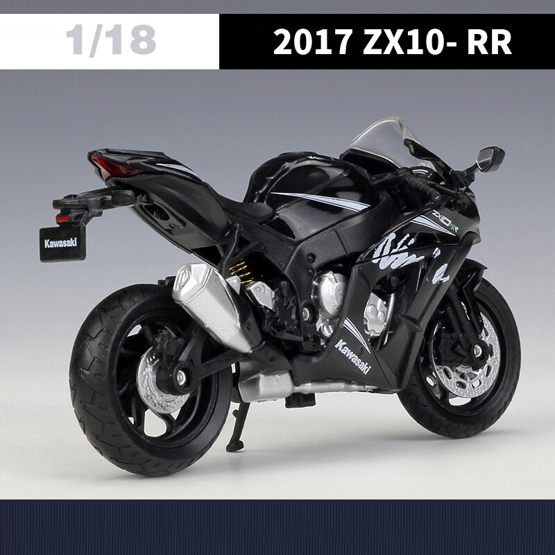 1:18 Kawasaki Ninja ZX10-RR Motorcycle Model Diecast Toy Cars