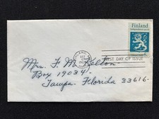 1334 Finland Independence FDC No Cachet Oct 6 1967 Washington DC