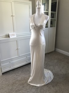 simple silk wedding dress
