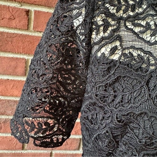 •NEW Sandro Paris Livy Black Lace Dress Size 36 NWT - Picture 11 of 16
