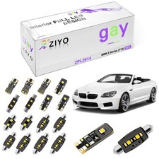 10 Bulbs White Interior Led Light Kit For Bmw 6 Series F12 Convertible 2011-2017