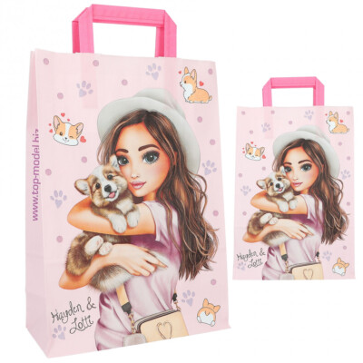 Top Model Geschenktüte Tragetasche Papiertüte Hayden und Lotti