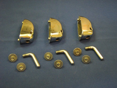 Slingerland 590 Floor Tom Leg Brackets Set of 3 Very Nice Condition LQQK ! - Picture 8 of 10