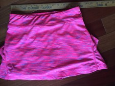 Ideology Girls Skirt skort Large Pink strips Knit sportswear shorts