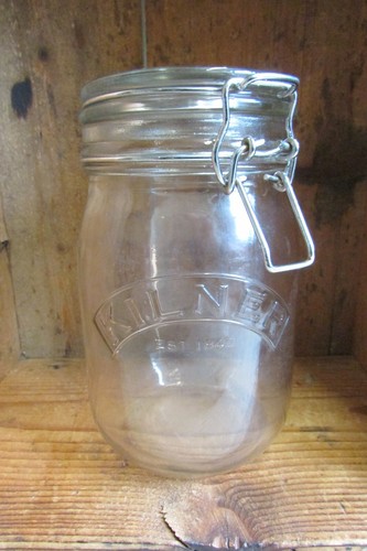 Glass Clip Top Kilner Jar 18cm x 9.5cm ( No Seal On Lid )