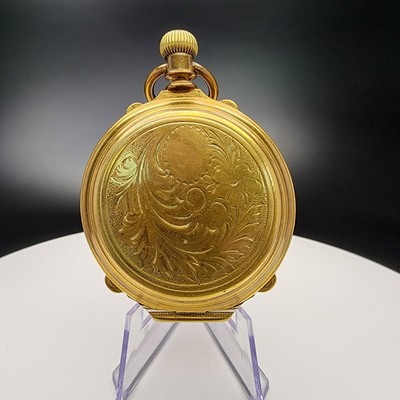  RARE 1896 LASH Martins Ferry 18s 17j Hamilton Grade 927 Brass Pocket Watch