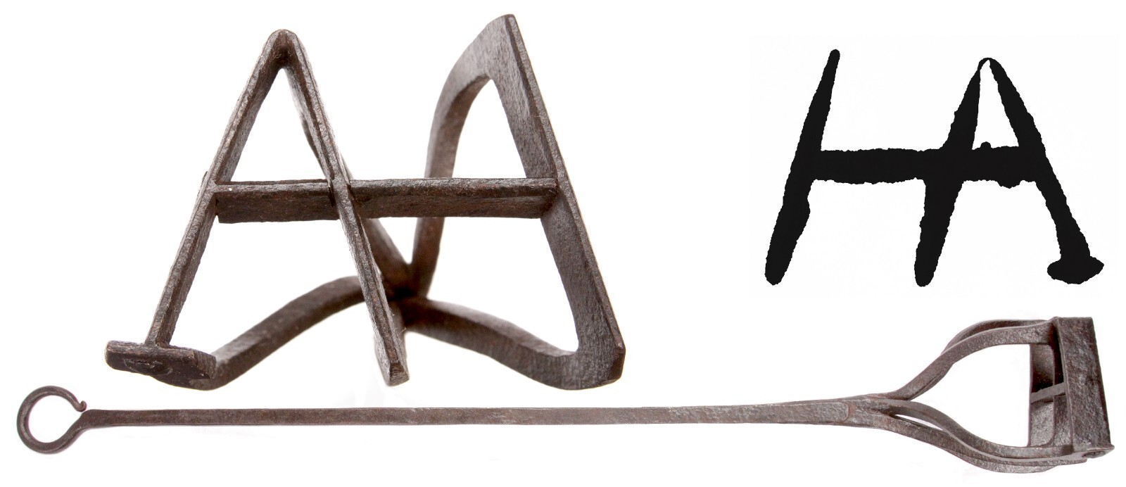 Antique Vintage Western Cattle Branding Iron Hand Forged Blacksmith Cowboy Brand