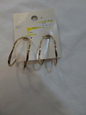 NEW A New Day Women s Nickel Free Goldtone Large Hoop Earrings