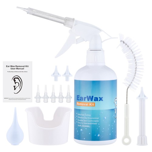 Ear Wax Removal Tool Kit Earwax Remover Irrigation Cleaner Bottle Flush System - Picture 6 of 12