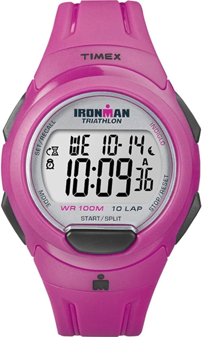 Timex T5K780 Ladies Ironman Pink Resin Strap Watch
