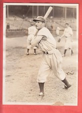 1934  TIGERS  GLOSSY   NEWS  TYPE 1   PHOTO  GOOSE GOSLIN  HOF