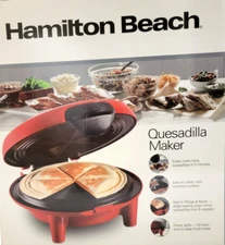 Hamilton Beach 900W Non-Stick Quesadilla Maker 25409 New