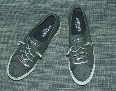 sperry canvas slip on