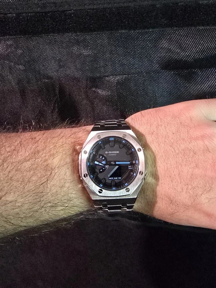 Beautiful custom Silver G shock ga2100 - Image 2 of 4