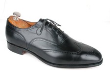 New Church's Custom Grade Black Calf Wingtip Oxfords 9 F UK / 10 US NOS