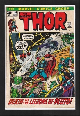 Thor #199 (1972): 1st Appearance of Ego Prime! Bronze Age Marvel Comics! FN!