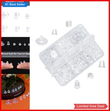 Earring Backs Replacements 600pcs Silicone Clear Assorted Shapes Sizes Secure