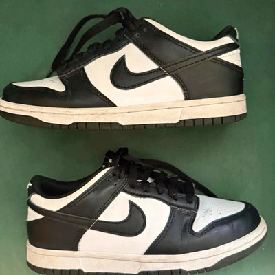 Nike Dunk Low Herren Sneaker Low Top Schwarz/Weiß EU 38 UK 5 CW1590-100